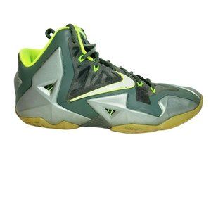Mens Nike Lebron 11 XI Dunkman Size 9 Green Volt Basketball Shoes 616175-300